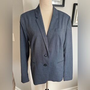 Banana Republic LightBlue/Grayish Patterned Blazer